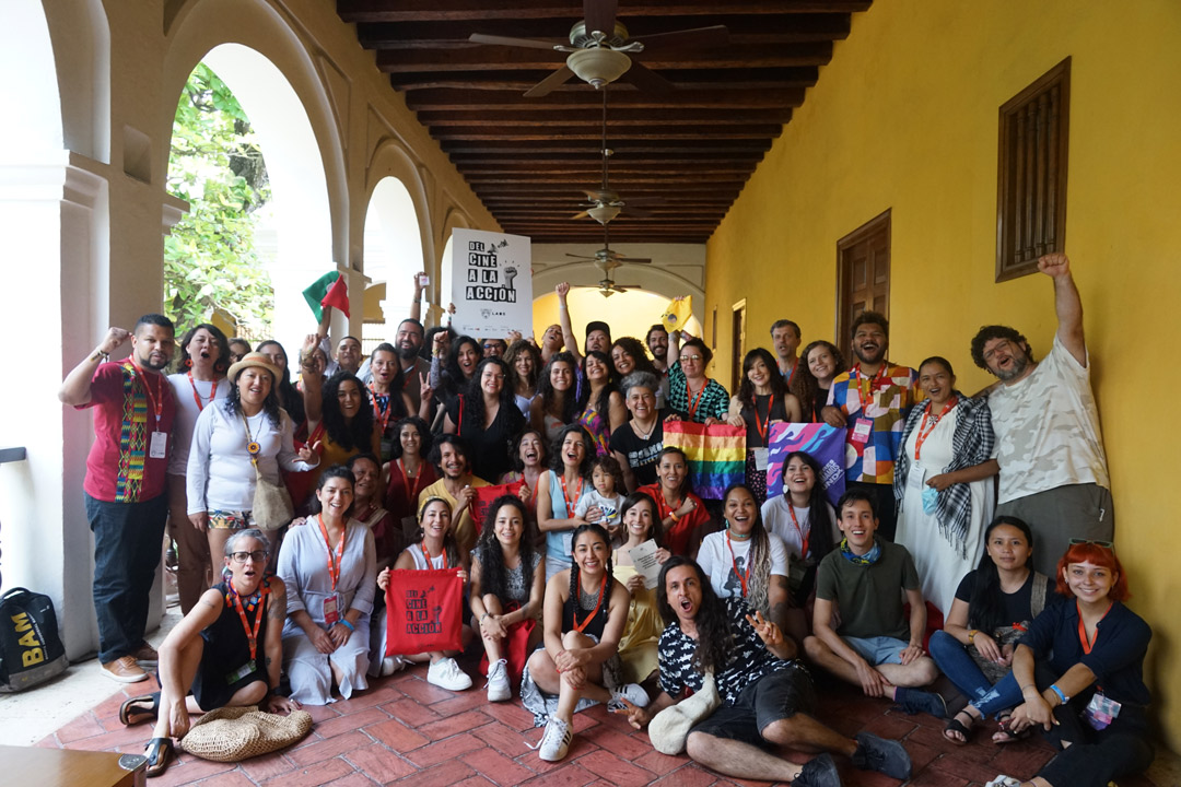Participantes del taller Del cine a la acción 2022 en el Festival Internacional de Cine de Cartagena de Indias Ficci 61
